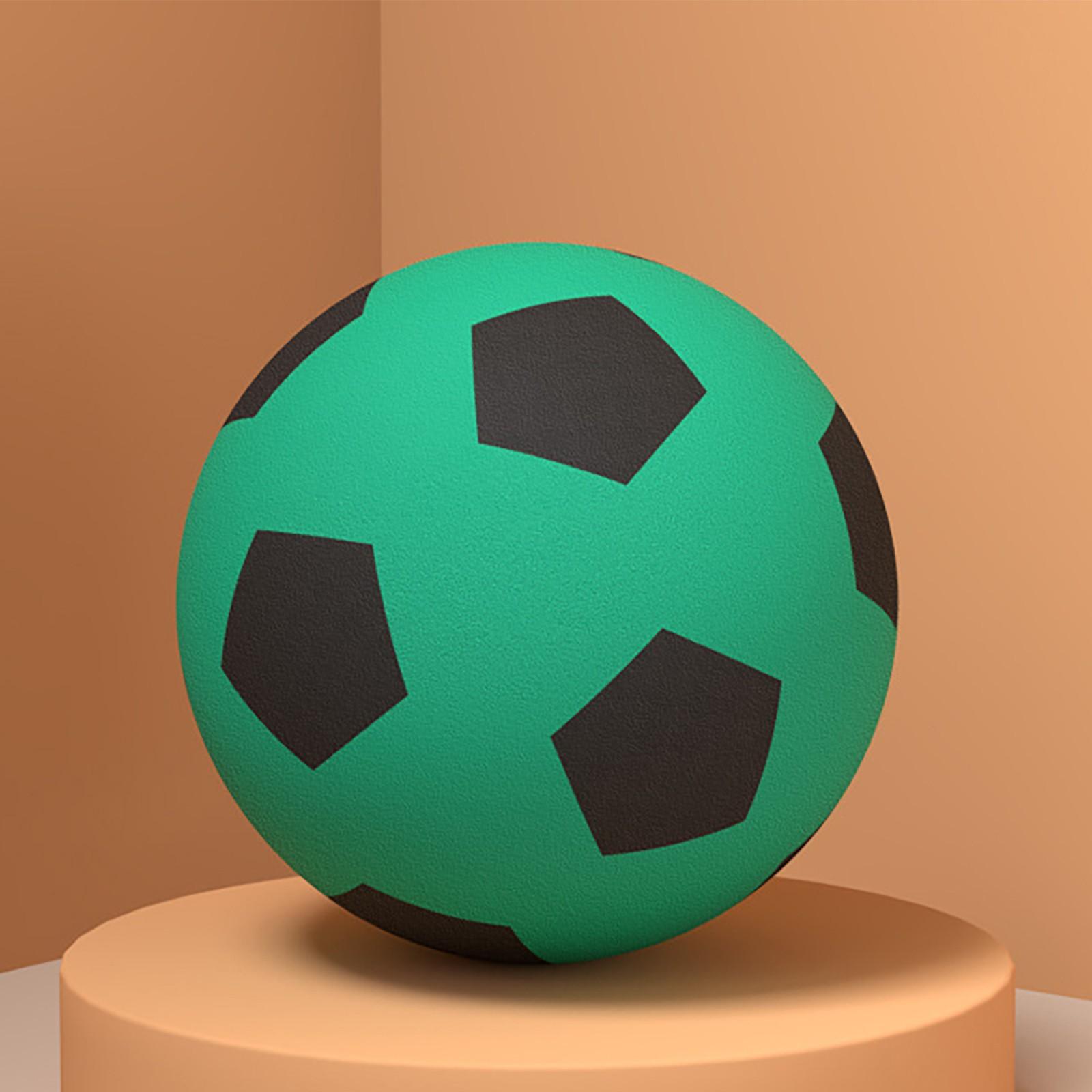 

Бесшумный мяч для детей, бесшумная тренировка по футболу в помещении, футбольная игрушка для взрослых, эластичный мяч(5) One Size зелёный