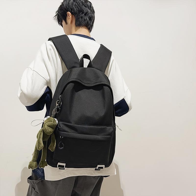 Школьный рюкзак для учащихся средних и старших классов, женский, большой емкости, однотонный мужской рюкзак Campus