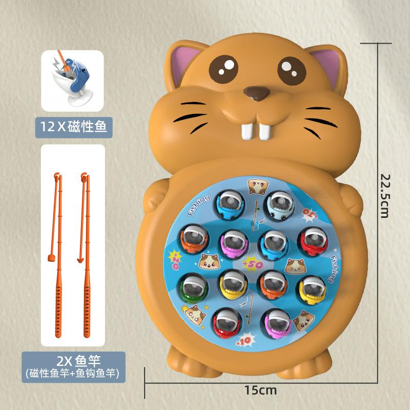 Динозавр Простая магнитная игра «Рыбалка» Удочка Игрушки для детей Малыш Монтессори с удочкой Дети Обучающая вращающаяся игра
