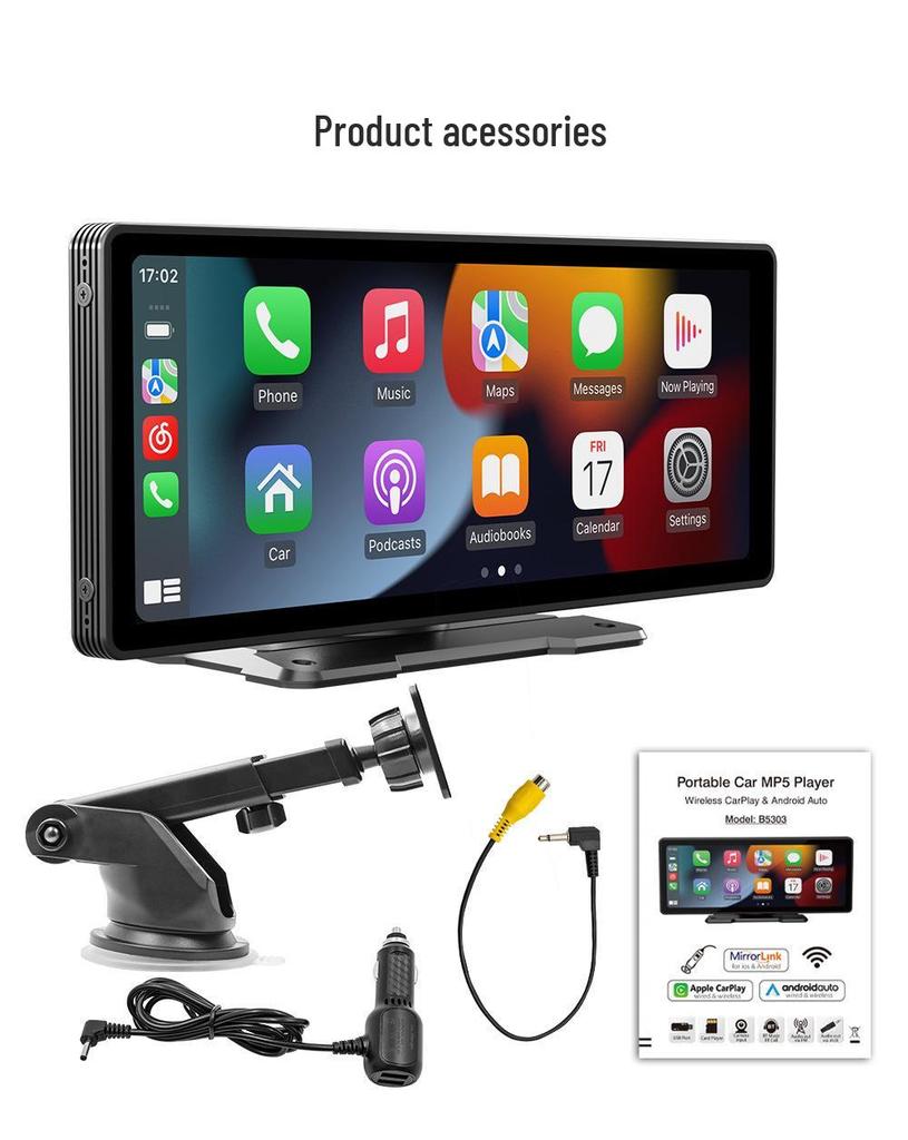 10.26-Inch Smart CarPlay Navigation Bluetooth Android MP5 Player