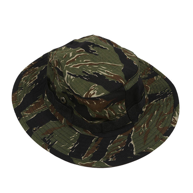 Tactics Camouflage Boonie Cap Balaclava Hat Suit Foldable Soft Outdoor Hunting Fishing Wide Brimmed Sunscreen Caps