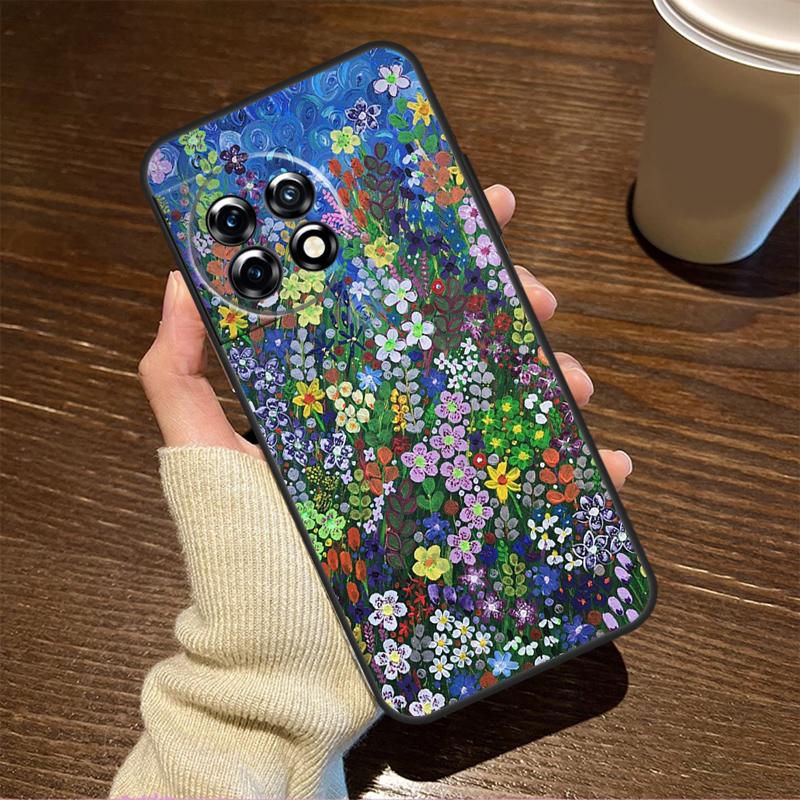 

Colourful Flower Painting Art For OnePlus Nord CE 5 2 3 4 Lite N20 N30 Case For OnePlus 15 R 13 12 11 8T 10T 13T 12R 13R OnePlus 8T