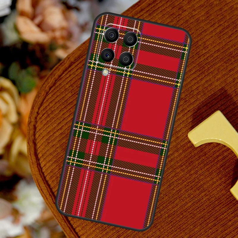 Clan Stewart Tartan Plaid Pattern For Samsung Galaxy M32 M52 M12 M55 M15 M13 M23 M33 M53 M20 M21 M51 M34 M54 M30s M31s Case