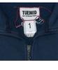 TUEWID Slouchy Half-Zip Up In Bleached Navy