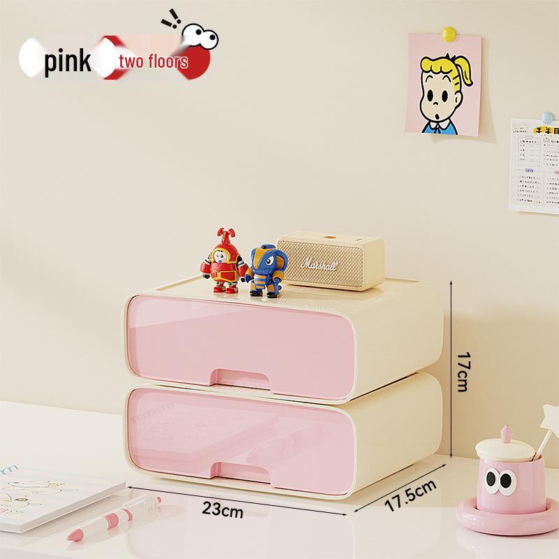 Dopamine Cute Drawer-Style Storage Box for Cosmetics, Jewelry, and Office Supplies