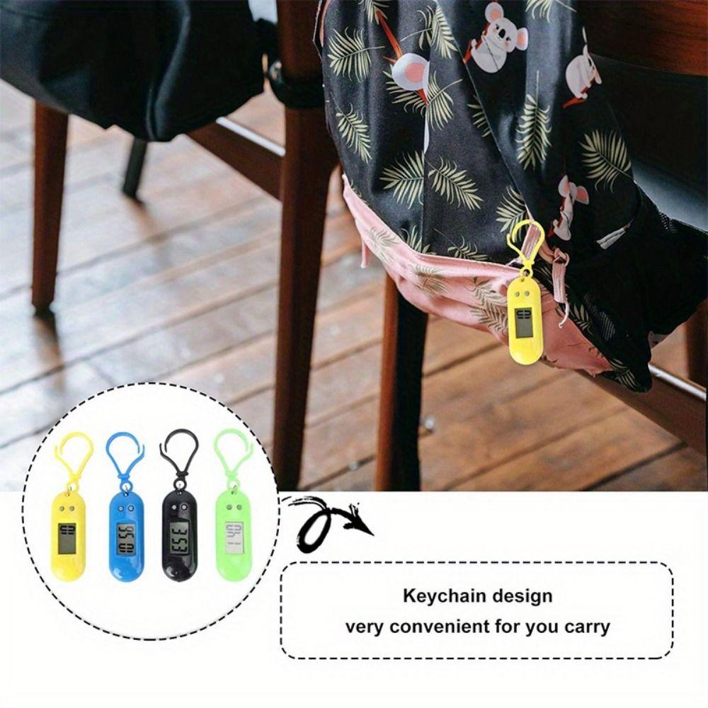 Key Display Electronic Watch Keyring Table Time Display Mini LED Digital Clock  Backpack