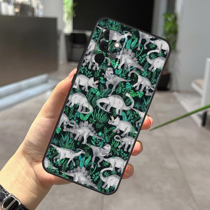 Skeleton Dinosaur Pattern Case For Samsung Galaxy A56 A36 A26 A16 A06 A25 A54 A34 A14 A52 A32 A12 A13 A33 A53 A15 A35 A55