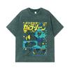 275 GSM Washed T-shirts 100% Cotton Michiru Haruka Print Unisex Heavy Cotton T Shirt