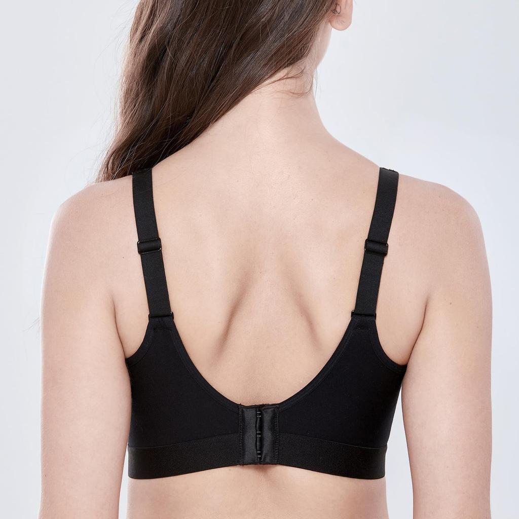 Large Sleep Night No Soft G80 [AISILIN] Bra, Size, Non-Wired, Women's, Cotton, Bra, Bra, Pads, Bra, Black,