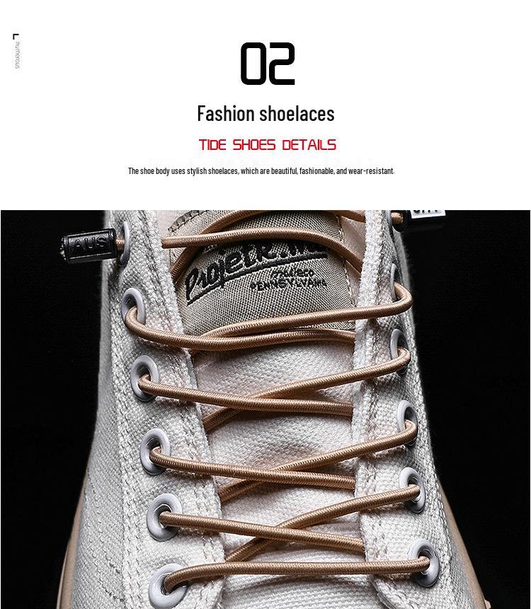 Men's 2024 Spring Breathable Canvas Casual Shoes: Trendy, Versatile Board Shoes