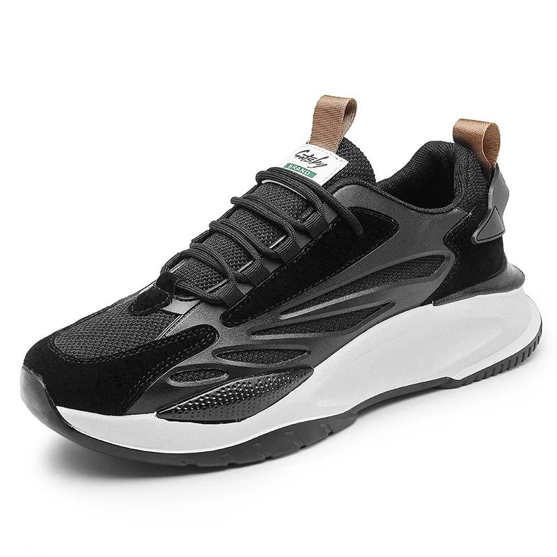 Fashion Original Men's Sneakers Size 45 Thick Sole Sports Shoes Trainer Race Breathable Fashion Running Sneakers Male Casual Mens Shoes