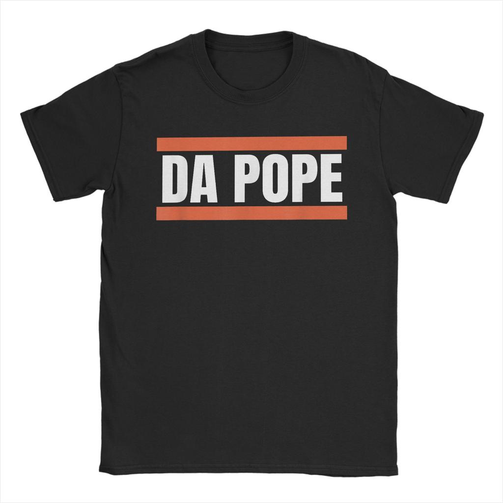 Leisure Da Pope Pope Leo XIV Provost T-Shirts Men O Neck 100% Cotton T Shirts America Chicago Short Sleeve Tee Plus Size merch