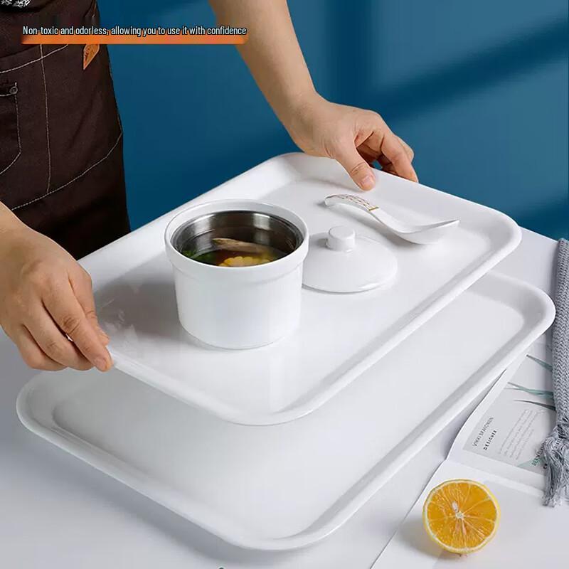 SiDeSi Melamine Rectangular Serving Tray (10-Pack)