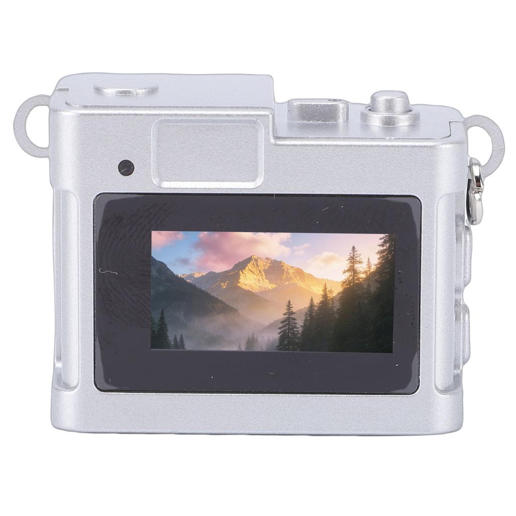 Keychain Camera Tiny Retro Digital Camera with LED Light Filters for Teenagers Adults Photography Beginners Travel
