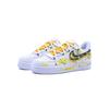 Nike Air Force 1 Antiscivolo Resistenti all'Abrasione Basse Scarpe da Skateboard Unisex Bianco Giallo CW2288-111(Team779-)