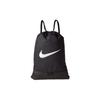 Nike Brasilia Series White Logo Drawstring Training Polyester Fitness Backpack Unisex Backpack Black BA5953-010