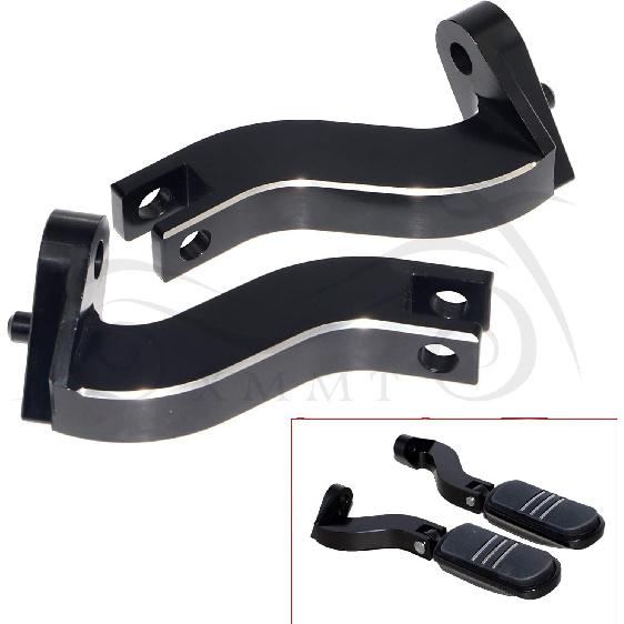 Edge Cut 10mm Rear Footpegs Mount Kit For 1993-2023 Harley Touring Road King Electra Street Glide