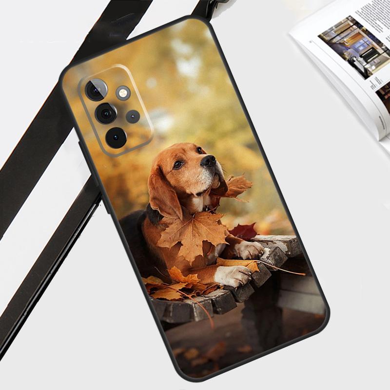Cute Beagle Dog Case For Samsung Galaxy A06 A56 A36 A26 A16 A54 A34 A14 A12 A22 A32 A52 A13 A53 A15 A35 A55