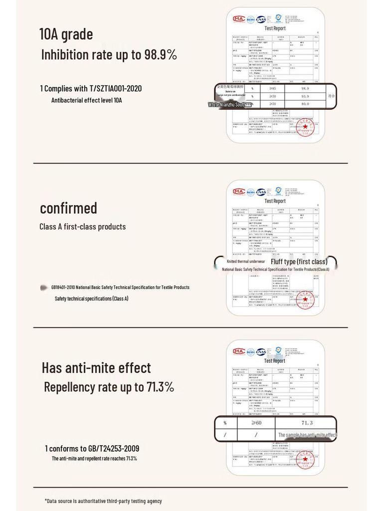 Mao Ren 100% Wool Filled Thermal Underwear Set