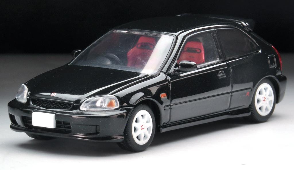 Tomica Limited Vintage Neo Scale Honda Civic Type R 1999 Model Finished Product 1/64 LV-N165b (Black) -