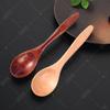 1~6PCS Wooden Spoons Non-Stick Honey Dessert Spoon Coffee Spoons Small Wooden Spoon Coffee Drink Stirrer Teaspoons Tableware