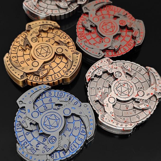 Rpg Würfel Metall Kreisel Dunkle Zukunft Rpg Würfel 6in1 K4 K6 K8 K10 K12 K20