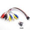 20cm 30cm 10pin Double-end Alligator Clips Jump Wire Male Female Crocodile Clip Test Lead Jumper Wire Line Cable DIY Connection