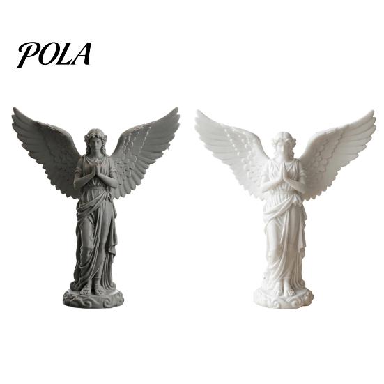Decorative Angel Sculpture 3D Printed Praying Figurine, Retro Guardian Angle Statue, Elegant Statue Artistic Winged Women Decoration for Home Office,