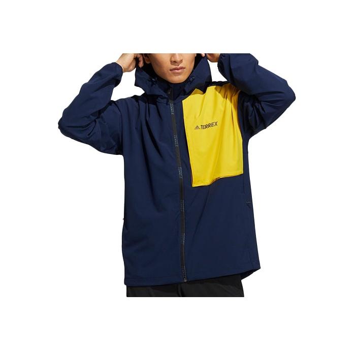 

Мужская спортивная куртка с капюшоном Adidas на открытом воздухе, синяя GN7614 M