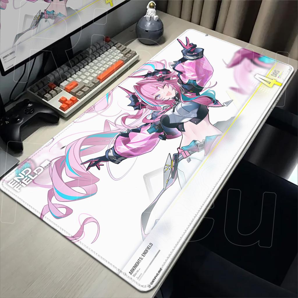 XXL Game Arknights Endfield Yvonne Mouse Pad Rug Non-slip Rubber Gamer Computer Mats Desk mat Laptop Office Large protective pad