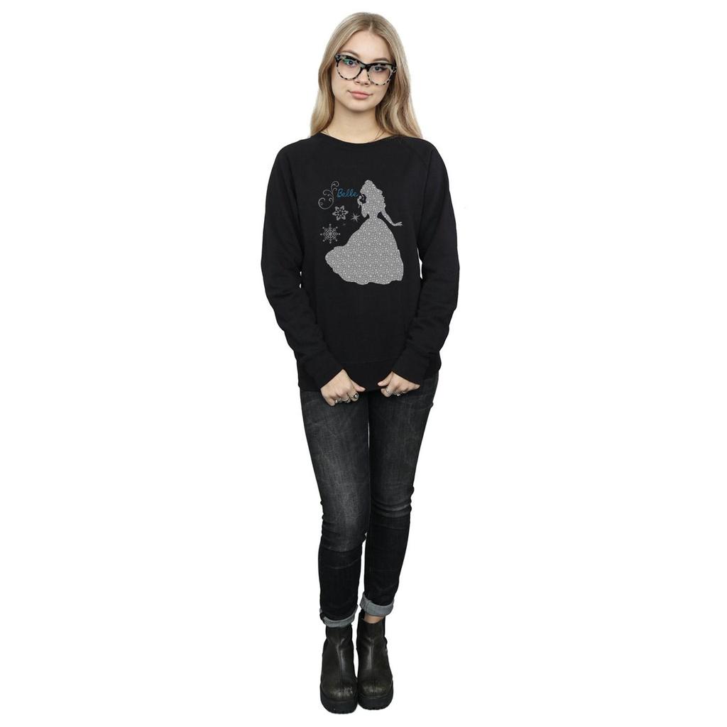 Disney Princess Dame/dame Belle Christmas Silhouette Sweatshirt