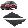 Impact Resistant Vehicle Mirror Flag Trim Protective Guard Cover For 500 2012-2017ABS Material Direct Replacement 1 Pair