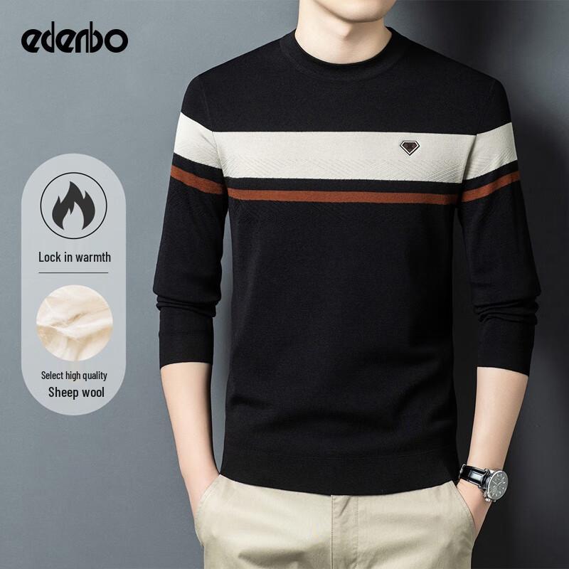 

Edenbo Men s Autumn/Winter Striped Round-Neck Sweater 3XL (185/100A)