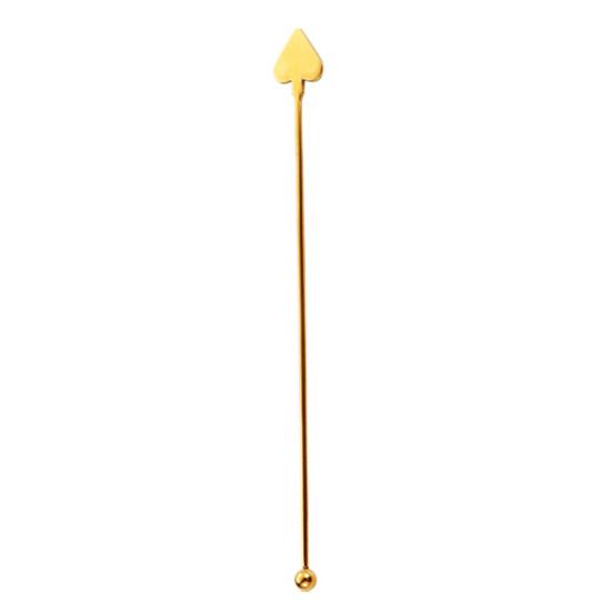 Edelstahl-Rührstäbchen, Schaufel-, Herz-, Karo-, Pik-förmig, Niedliche Frucht-Cocktailrührstäbchen, Rührstäbchen für Whiskey, Saft, Kaffee