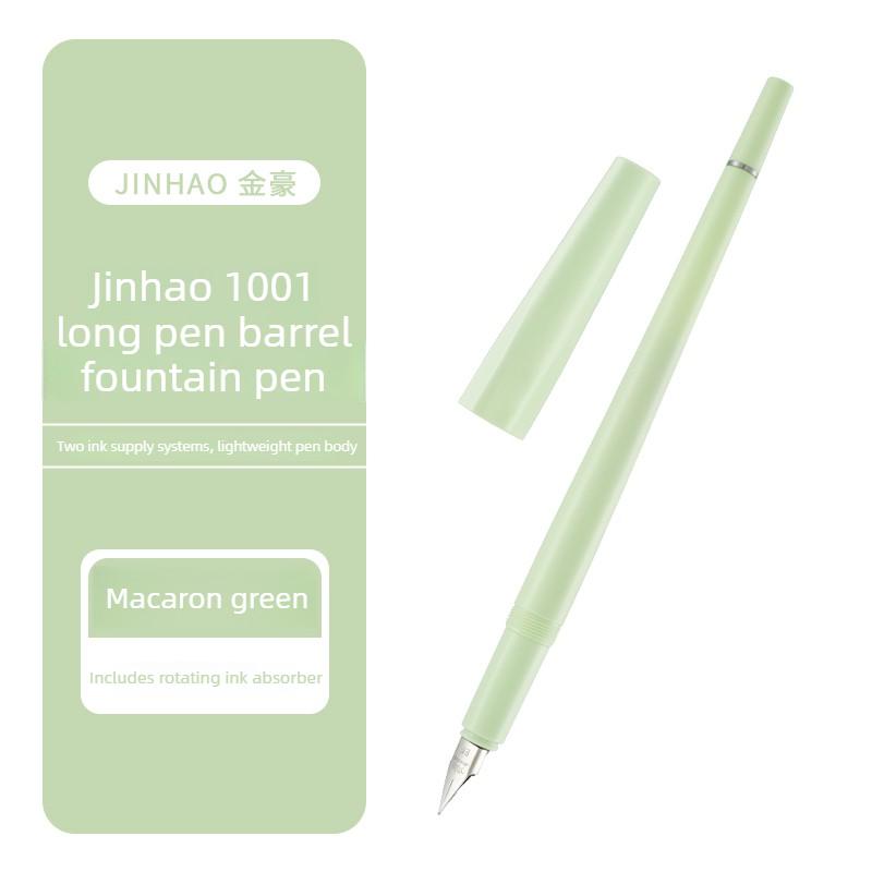 

JINHAO 1001 Slender Long-barrel Fountain Pen for Students and Children Practicing Hand-drawing Stationery Office School Supplies (as the picture,F)