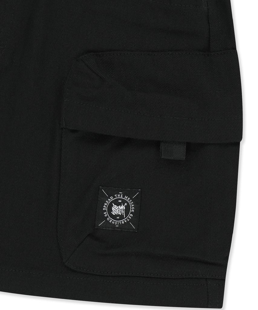 BROWNBREATH W Tag Cargo Mini Skirt - Black