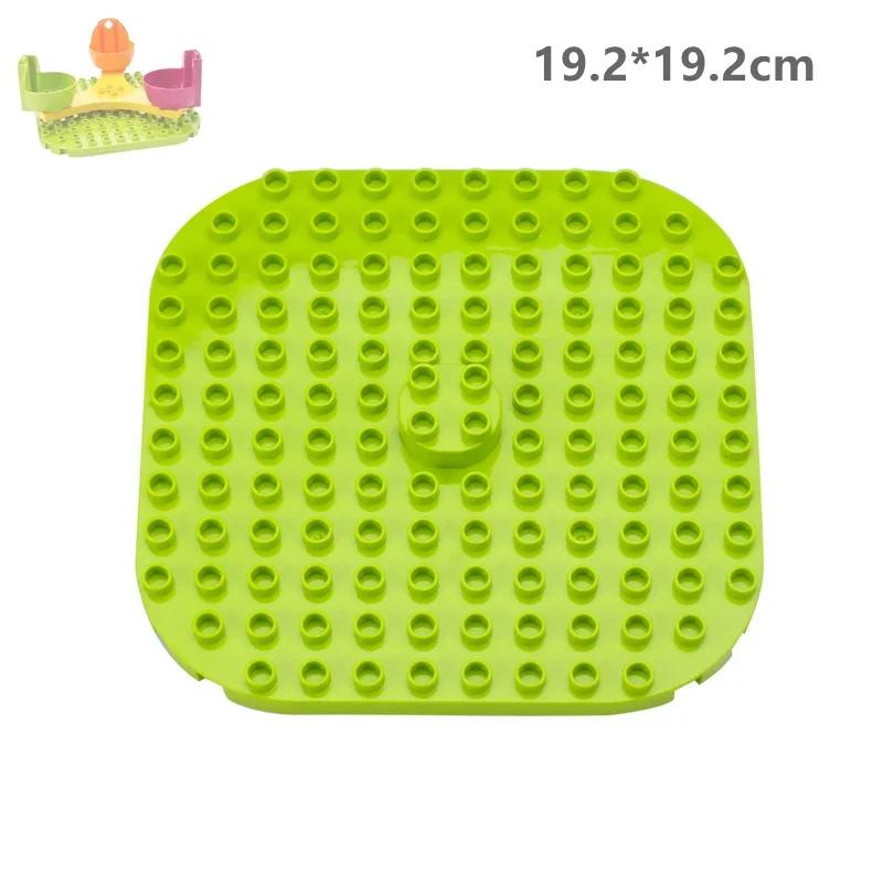 Großer Baustein Drehbares Riesenrad Bus Rennwagen Murmelbahn Kompatibel Duplo Pädagogisches Kreatives Spielzeug Kinder Kinder Geschenk