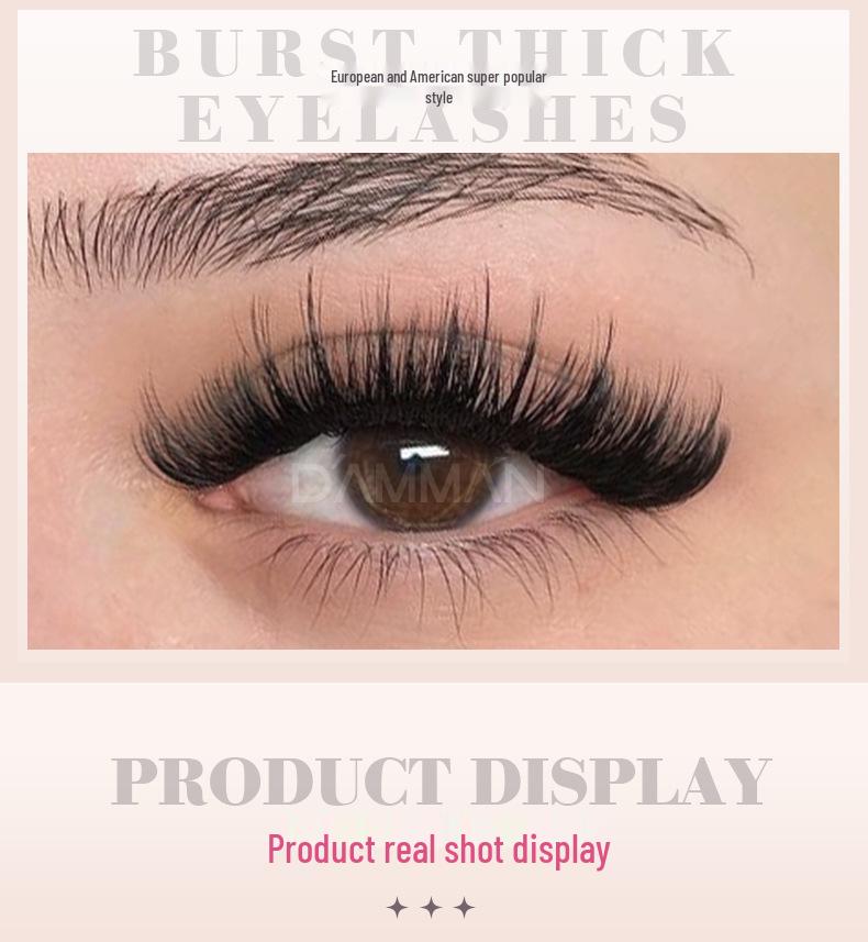 Thai Manga 0.05 Camellia INS Style Blooming Eyelashes - Durable, Non-Dispersing, Single or Multi Pick