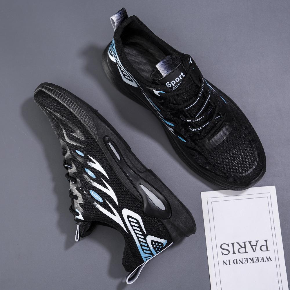 Men's Shoes Spring and Summer Fashion Mesh Breathable Running Shoes Student Platform Lightweight and Comfortable Sports Shoes