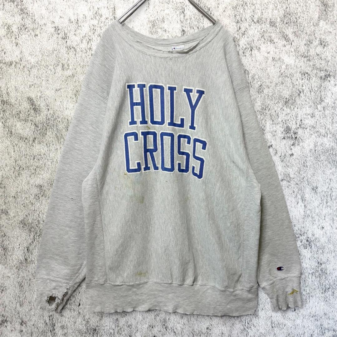 Used champion reverse weave XXL gray college 90s embroidery tag