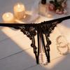 Low Waist Pearl Lace Underwear Pearl Mesh Lace Briefs Panties Women's Thong  Gifts