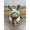 Newborn Knitted Rabbit Doll Outfit Photography Props with Soft Plush Tail Perfect for Baby Cosplay Photoshoots Must-Have