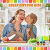 9 Pcs Kids Kitchen Knife Set, Kids Knives For Real Cooking With Cutting Board, Y Peeler, Crinkle Cutter, Sandwich Cutter, Serrated Edges Plastic Toddl