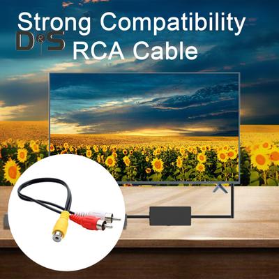 Yüksek Sadakatli Ses Kablosu Kararlı Evrensel 2 RCA Erkek - 1 RCA Dişi Y Ayırıcı Kablo Hoparlör Stereo Ses Adaptör Kablosu