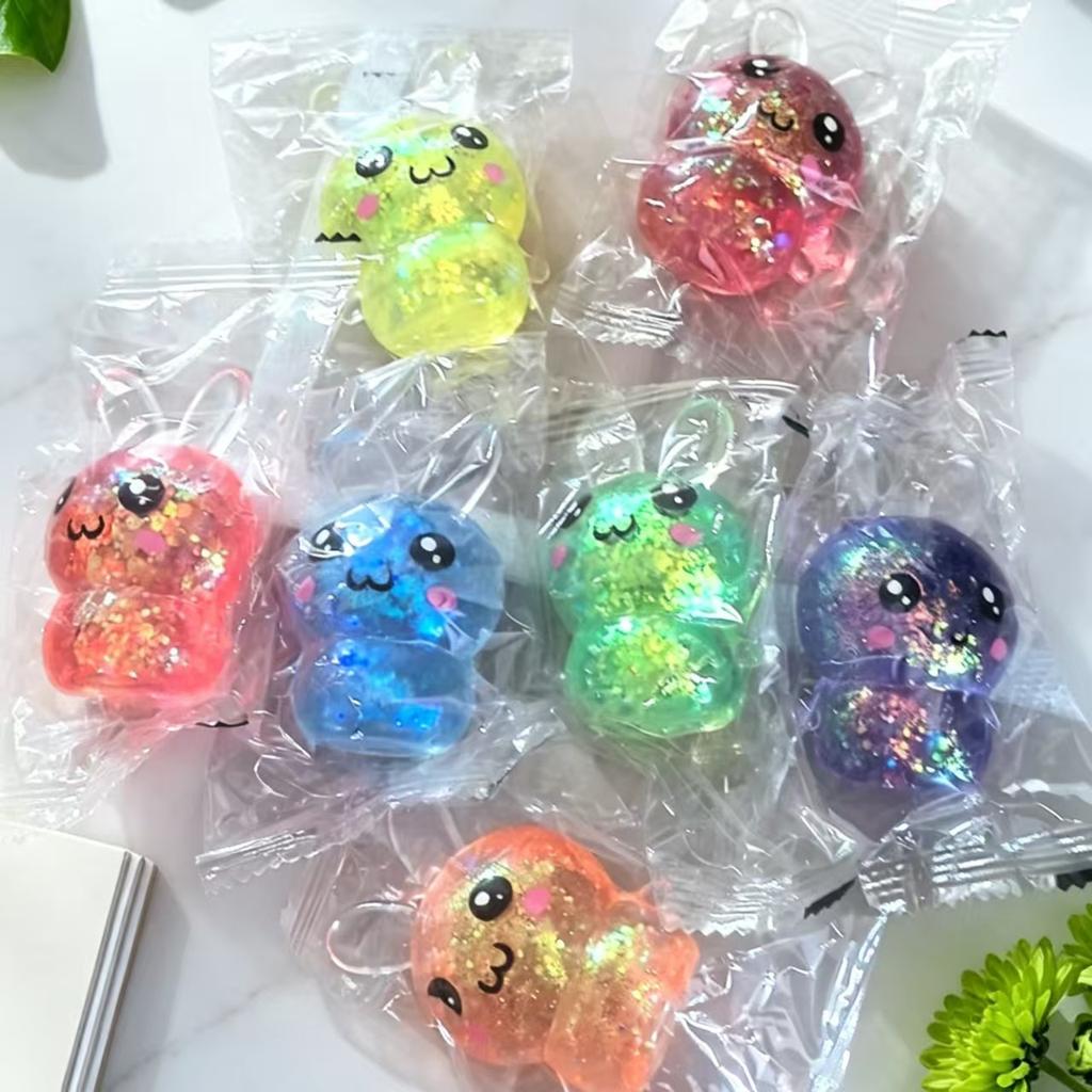 Cute Cartoon Rabbit Stress Relief Toy Girls Fidget Toys Colorful Rabbit for Easter Basket Stuffers Anti Stress Squeeze Toy