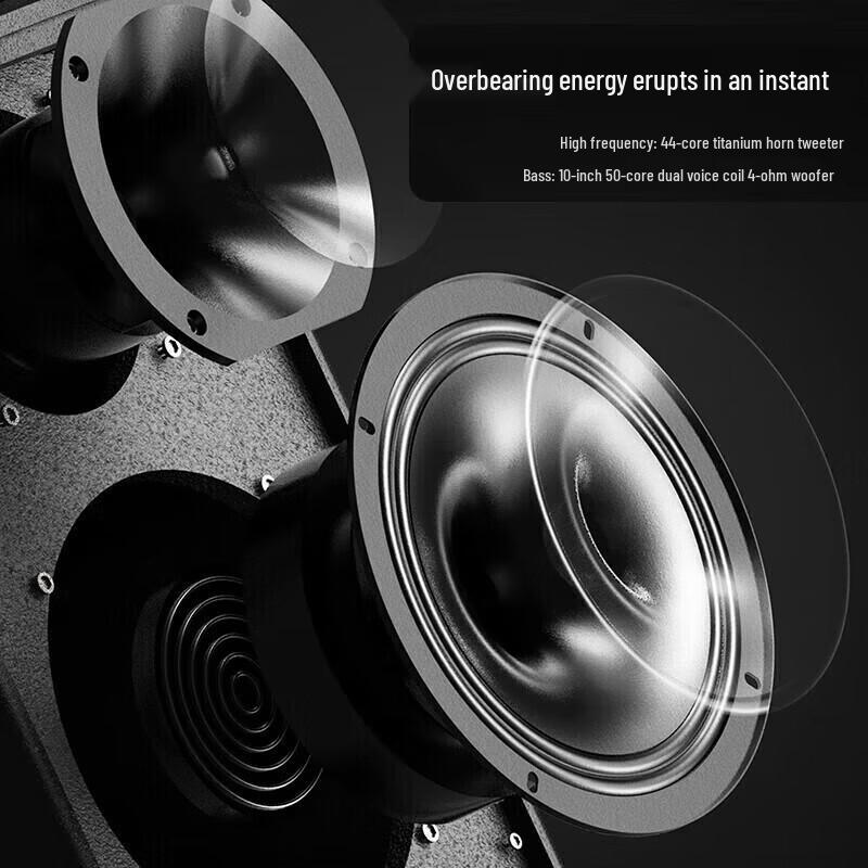Malata Portable Karaoke Bluetooth Speaker with Dual Microphones (CN version)