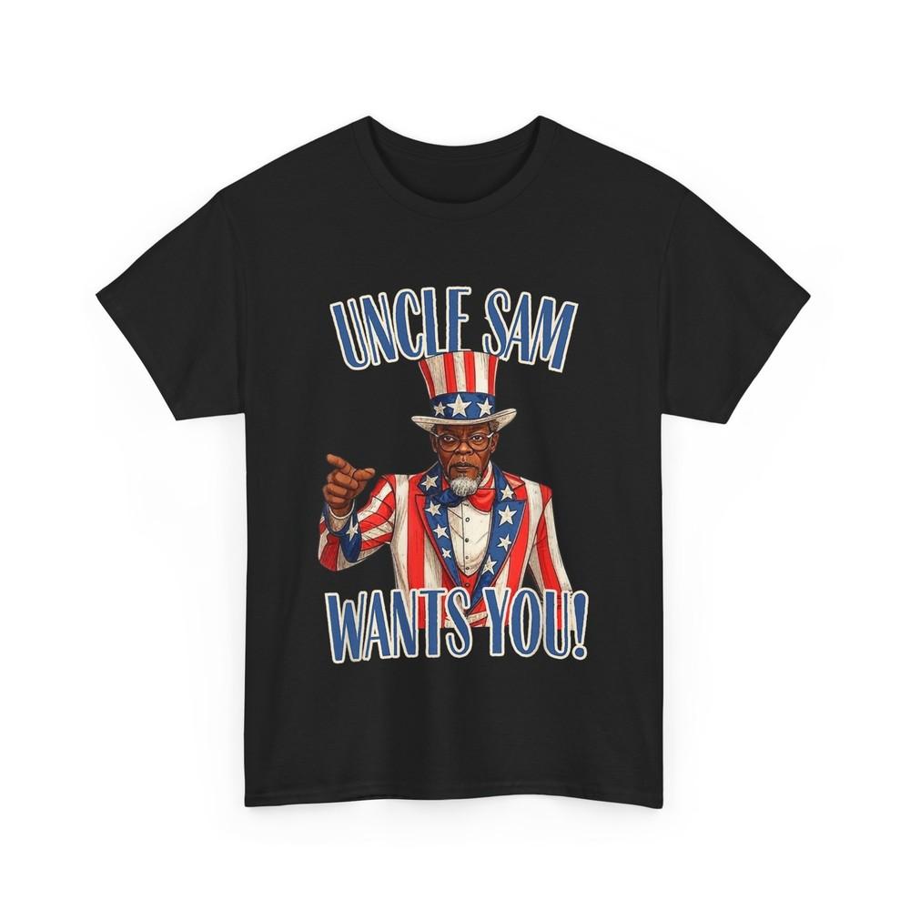 

African American Uncle Sam Shirt, Black Uncle Sam Women Men T-shirt S