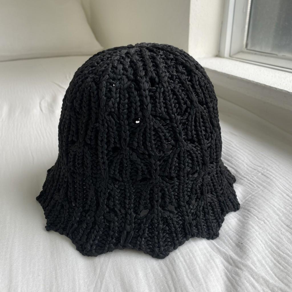 New Hollow Out Fisherman Hat For Women Korean Style Sun Protection Face-lifting Irregular Edges Basin Hat