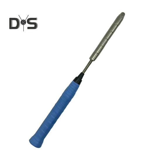 Badmintonschläger-Trainingsgerät, rutschfester Griff, realistisches Design, Edelstahlkonstruktion, Badminton-Schwungtrainer