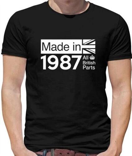 

All British Parts 1987 - Мужская футболка - Подарок на 36-й день рождения - Подарок - Идеи 36 L